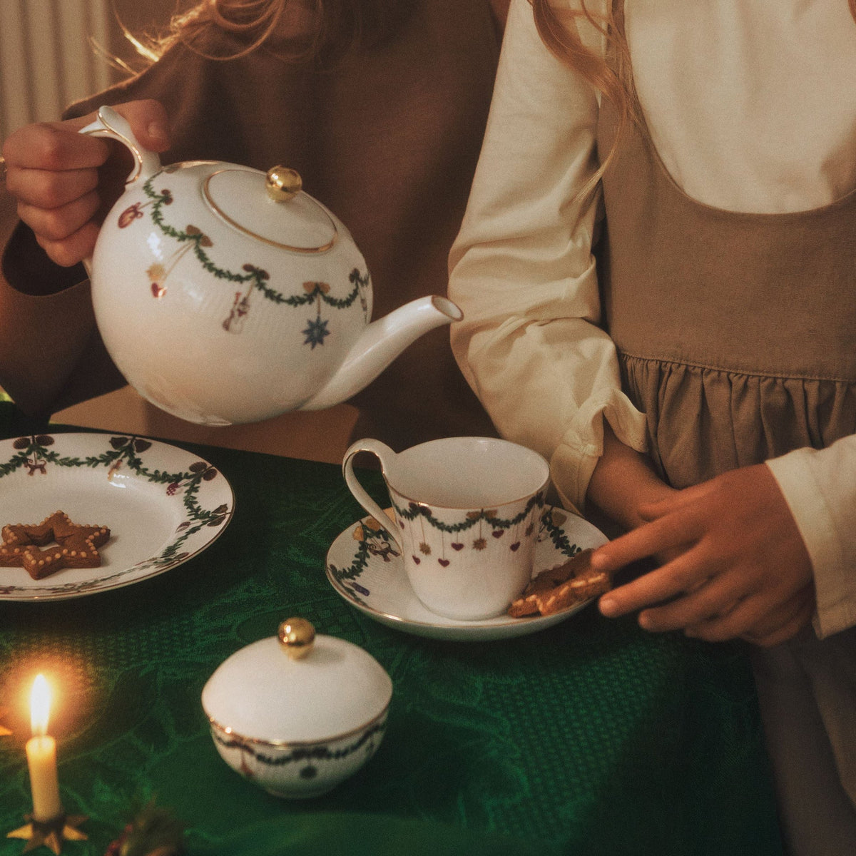 Star Fluted Christmas Teapot, 140 cl - US 0464