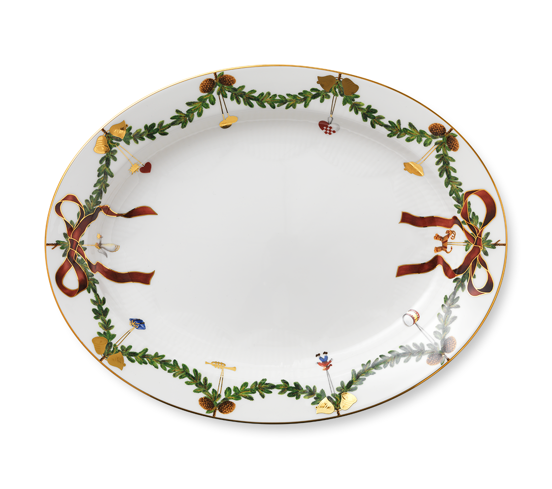 Star Fluted Christmas Dish, 37 cm - US 8729