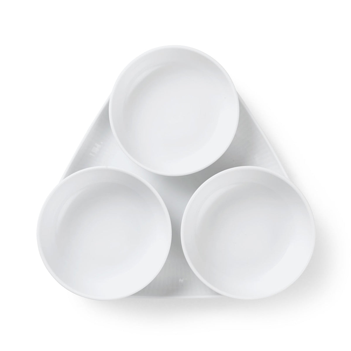 White Fluted Serving Set, 24.5 cm, 4 pcs - US 1325