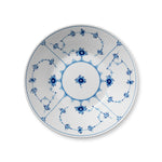 Blue Fluted Plain Deep Plate, 24 cm - US 9173