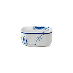 Blue Fluted Mega Butter Jar with Lid, 6.8 cm - US 8520