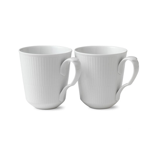 White Fluted Cup, 38 cl, 2 pcs - US 1457