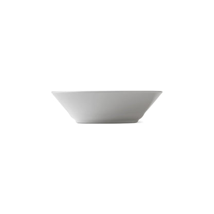 White Fluted Deep Plate, 17 cm - US 6801