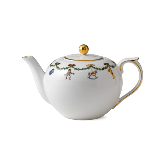 Star Fluted Christmas Teapot, 140 cl - US 0464