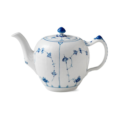 Blue Fluted Plain Teapot, 100 cl - US 6315
