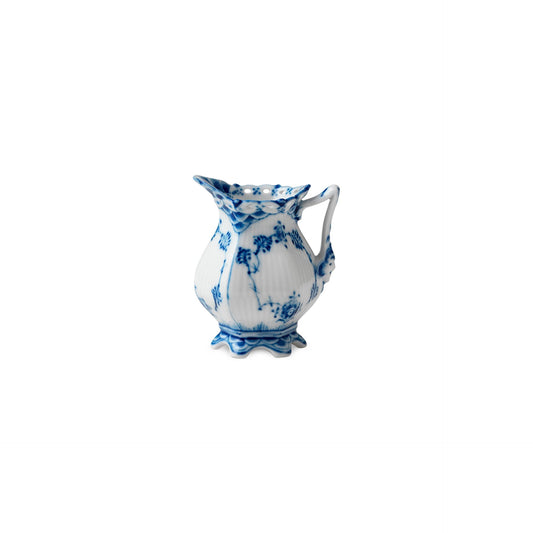 Blue Fluted Full Lace Cream Jug, 7 cl - US 6583