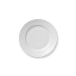 White Fluted Half Lace Plate, 17 cm - US 8696