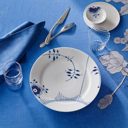 Blue Fluted Mega Plate, Decoration 2, 27 cm - US 4255
