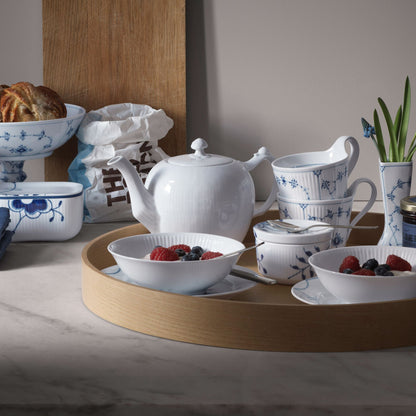 White Fluted Teapot, 100 cl - US 4597