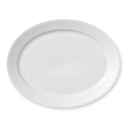White Fluted Dish, 35 cm - US 7887