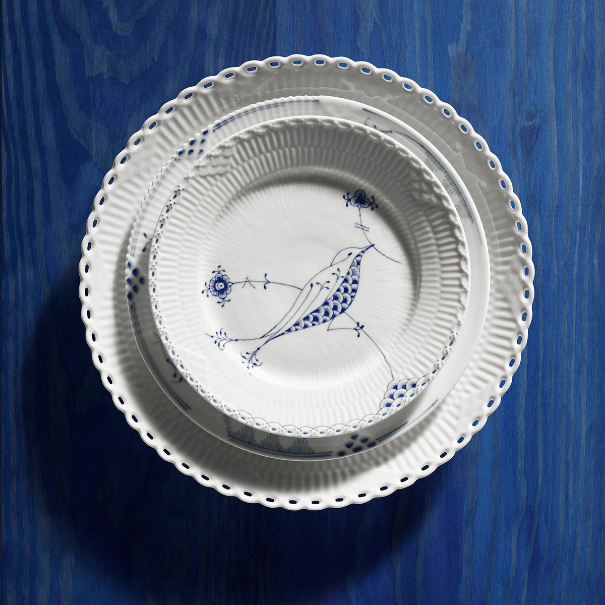 Blue Elements Plate, 22 cm - US 1543
