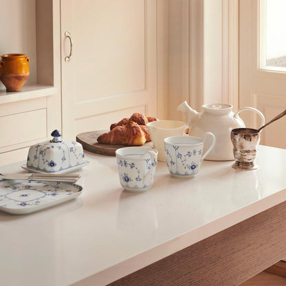 Blue Fluted Plain Butter Dish, 42 cl - US 7720