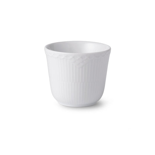 White Fluted Half Lace Thermal Mug, 26 cl - US 1816