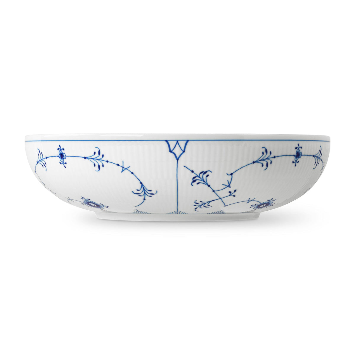 Blue Fluted Plain Bowl, 240 cl - US 2877