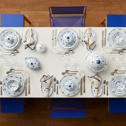 Blue Fluted Plain Tureen with Lid, 460 cl - US 4068