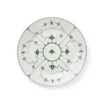 Green Fluted Plain Plate, 22 cm - US 7134
