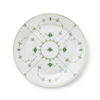 Green Fluted Plain Plate, 27 cm - US 1461