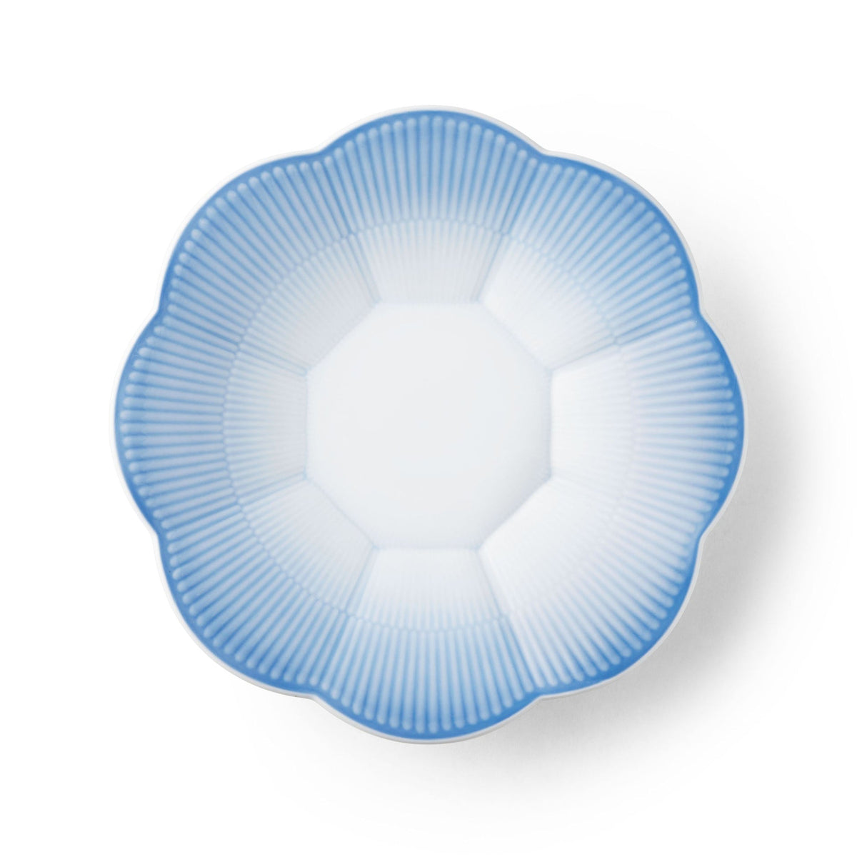 Iris Bowl with Petal Border, Blue, 25 cm - US 3037