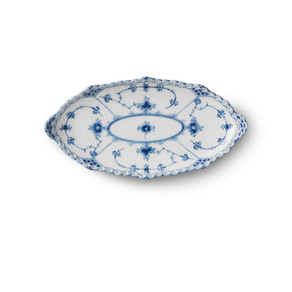 Blue Fluted Full Lace Dish, 24.5 cm - US 0240
